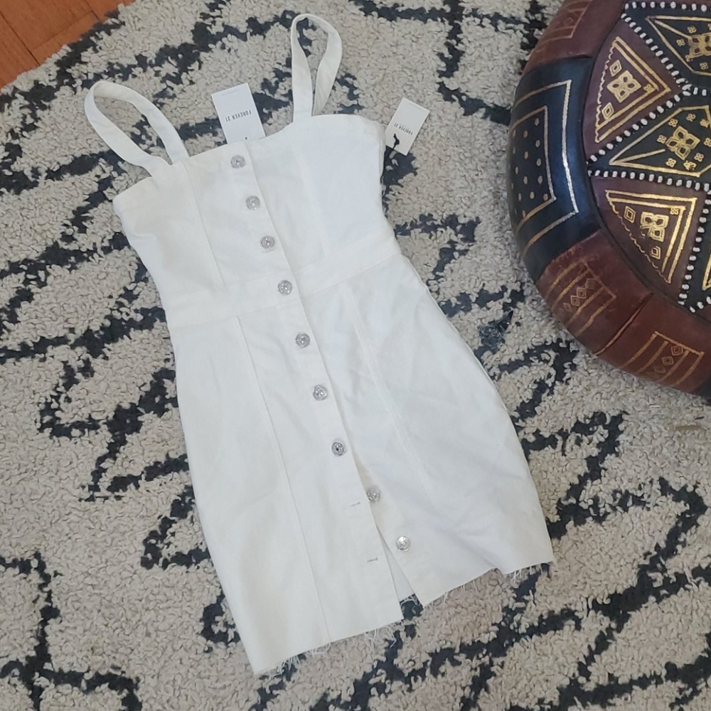 Denim Overall Mini Dress